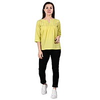 Cotton Hand Embroidered Top