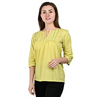 Cotton Hand Embroidered Top