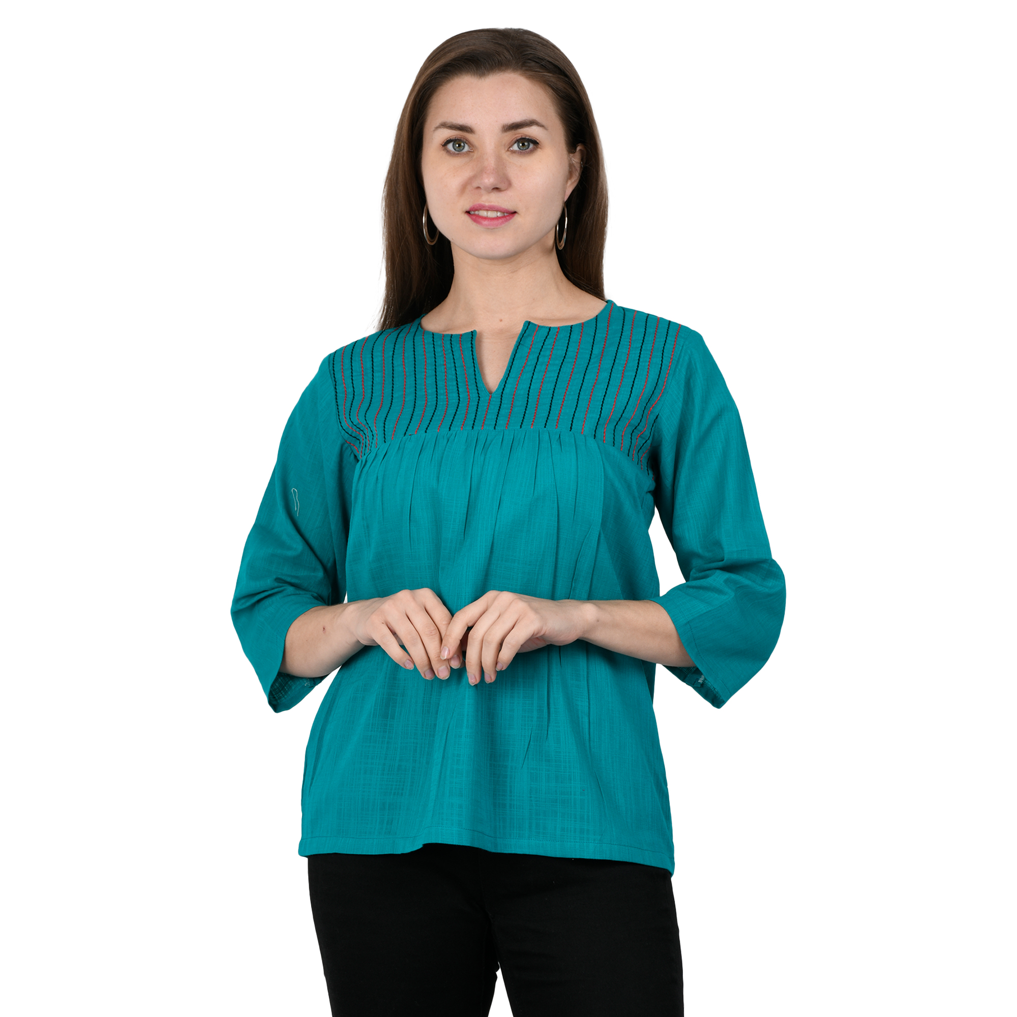 Embroidered Cotton Top