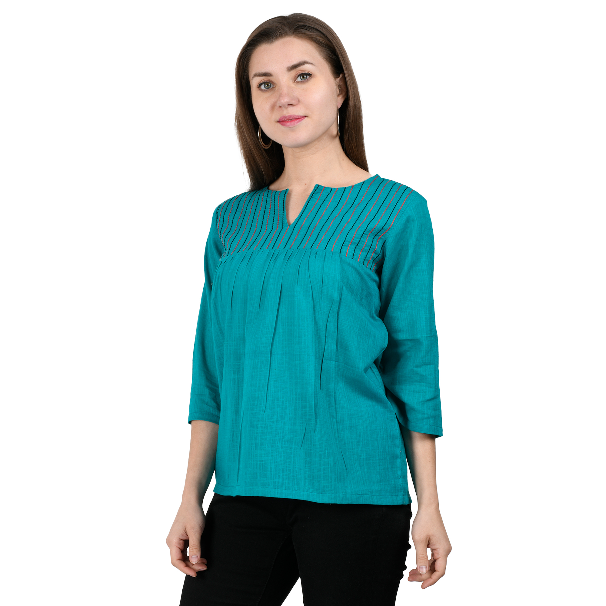 Embroidered Cotton Top